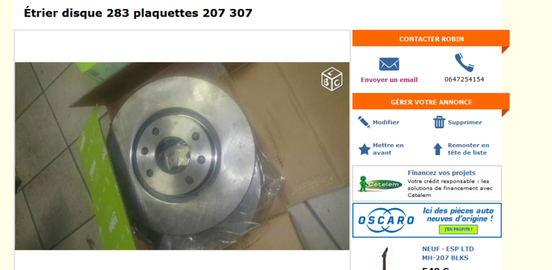 Kit gros freins F16 TURBO Disque10