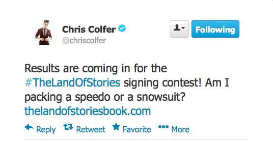 Chris Colfer Tweets - Page 15 Twitte15