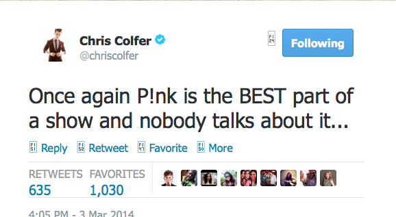 Chris Colfer Tweets - Page 32 Twitte31