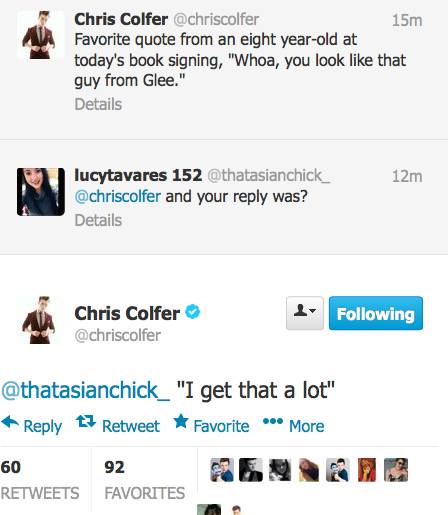 Chris Colfer Tweets - Page 23 Twitte34