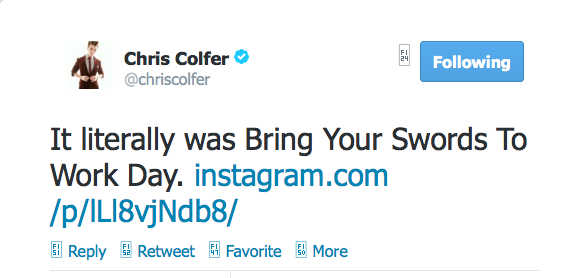 Chris Colfer Tweets - Page 33 Twitte34