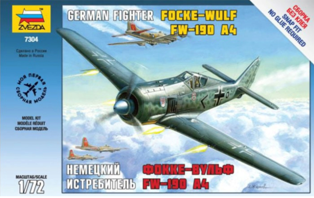 focke - ZVEZDA SNAPFIT (special débutant) - FOCKE-WULF 190 A4 -1/72.. Maurice CLAISSE Captu819