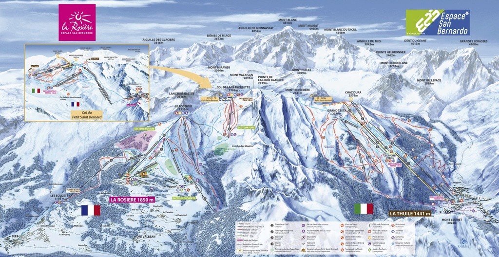 Historique du domaine skiable de La Rosière San_be10