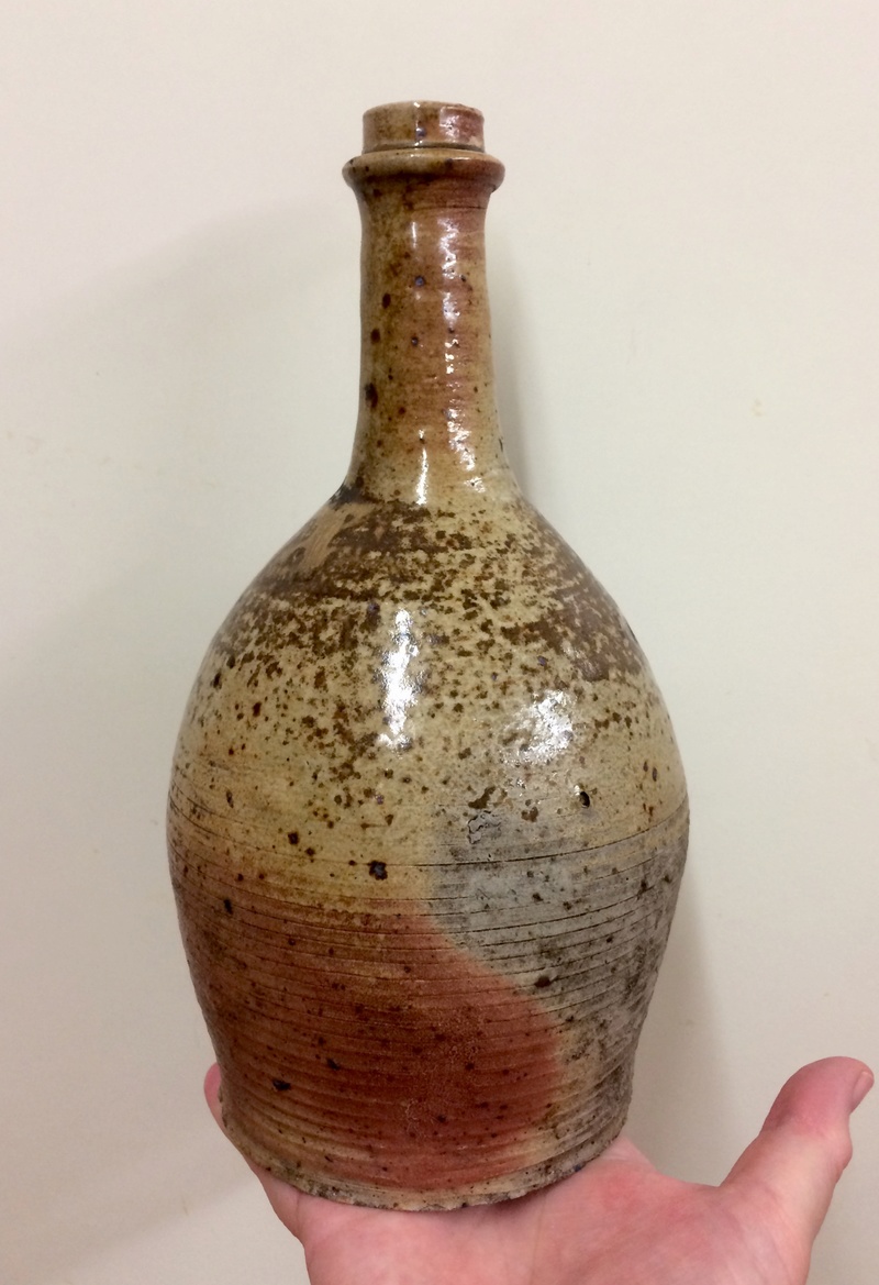 French stoneware cider bottle - Breton / Normandie  Img_4310