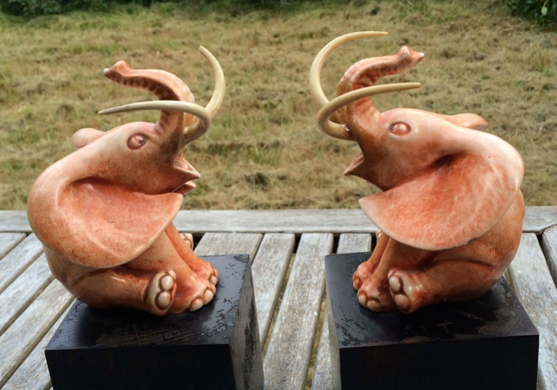 Guido Cacciapuoti, Italy - Elephant figurines  Img_6916