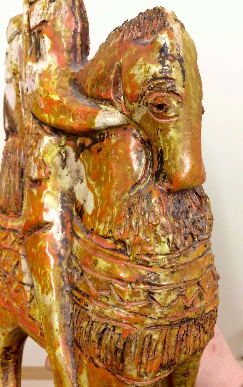 Claudio Pulli - Sardinian cavalcade horse and riders figurine Img_9721