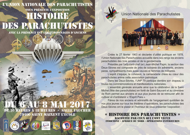 Histoire des "Parachutistes" du 6 au 8 Mai 2017 . Flyers10