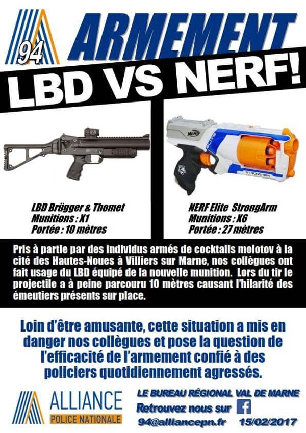 Les nouvelles munitions des LBD de la police. Lbd-vs10