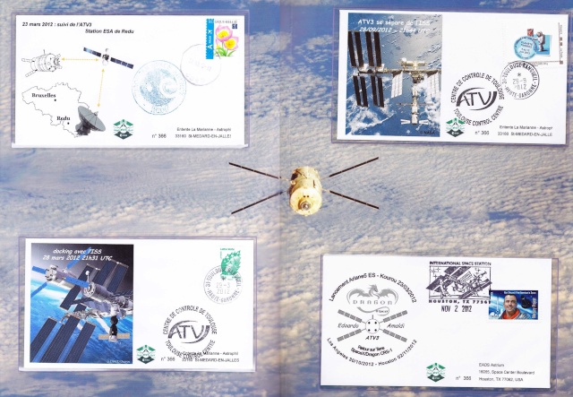 Enveloppe ayant voyagé à bord de l'ATV-3 Edoardo Amaldi / ISS / Capsule Dragon Space X Page_b13
