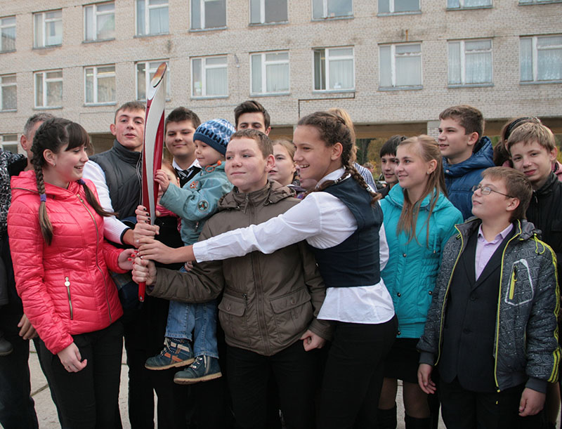 встреча школьников и Олимпийского факела в Оболенске! Img_4511