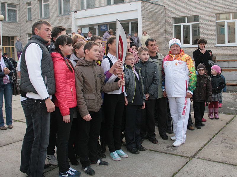встреча школьников и Олимпийского факела в Оболенске! Img_4512