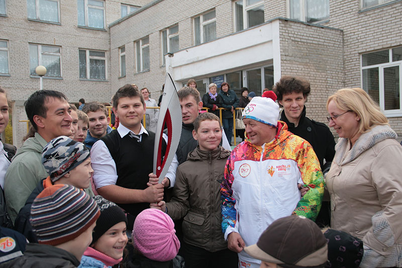встреча школьников и Олимпийского факела в Оболенске! Img_4612