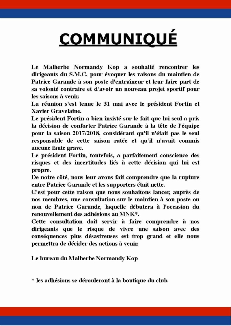 Patrice Garande dit "El Local" coach du SMC - Page 14 18891710