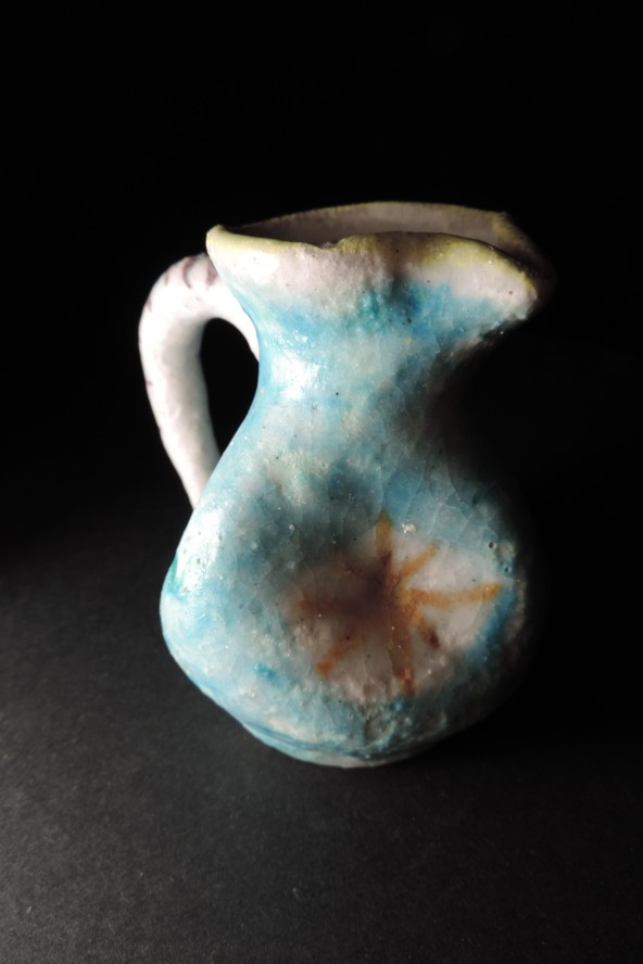  little blue jug  possibly Ceramiche Artistica Solimene Dscn6611