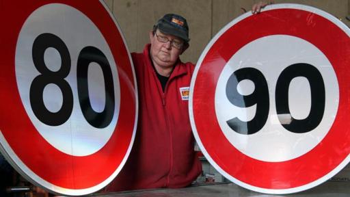 limitation à 80 km/h sur les routes secondaires 0011057