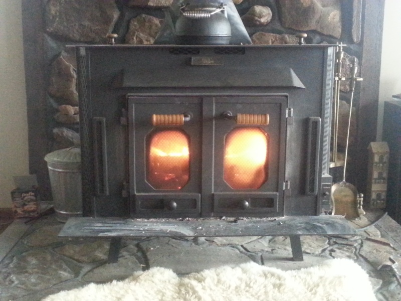 Got the Buck Stove fired up 20131113