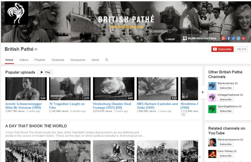 British Pathé videos on YouTube Britis10