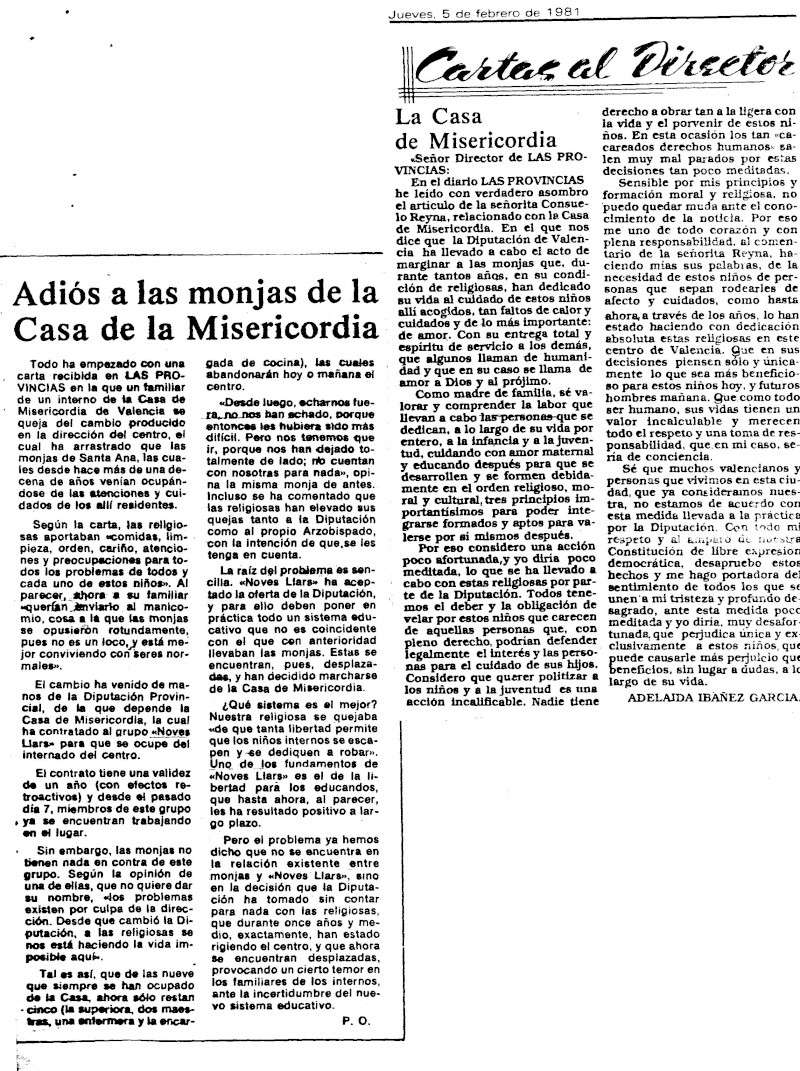 Recortes de prensa sobre el colegio 1981_l10
