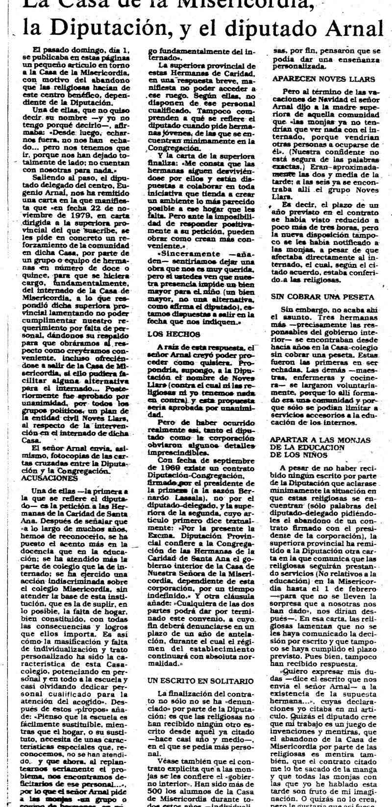 Recortes de prensa sobre el colegio 1981_l13