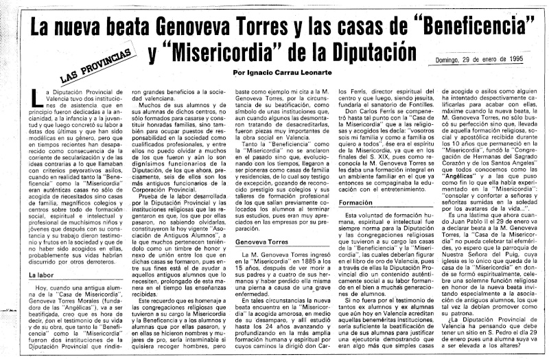 Recortes de prensa sobre el colegio 1995_l10