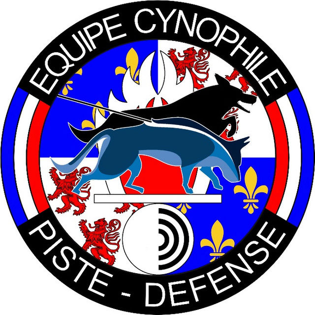 [France] Écusson des équipes cynophiles piste défense de la région de gendarmerie de Picardie Yycuss10