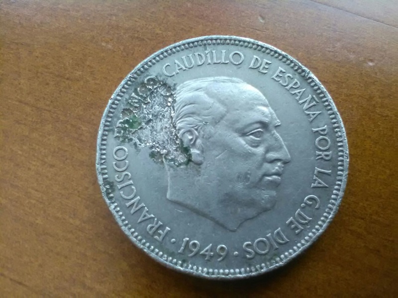 5 pesetas 1949, 25 cts 1937, 50 cts 1949 Whatsa14