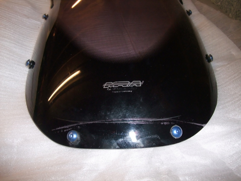 98 CB 500S tall screen, Stainless Exhaust System, Top box with luggage Rack 00710