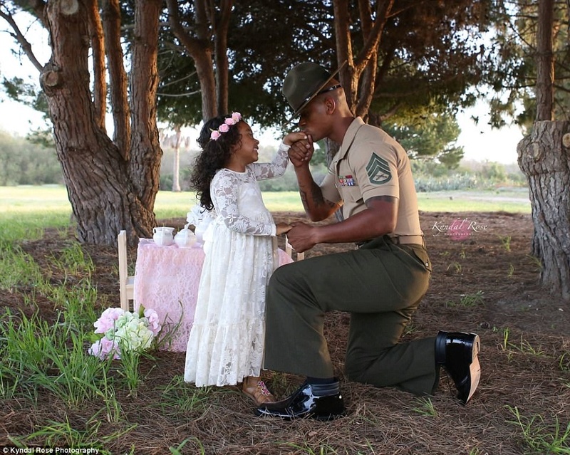 Incredible photographs of father and daughter tea party 3f5a5e10