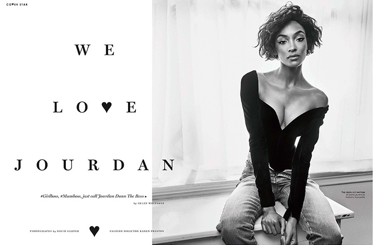 Jourdan Dunn stuns in Glamour UK spread Jourda40