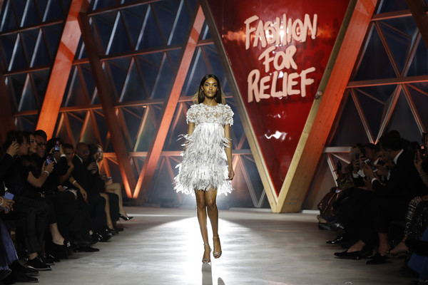 Check out supermodel Jourdan Dunn doing her fashion for relief runway walk Jourda48