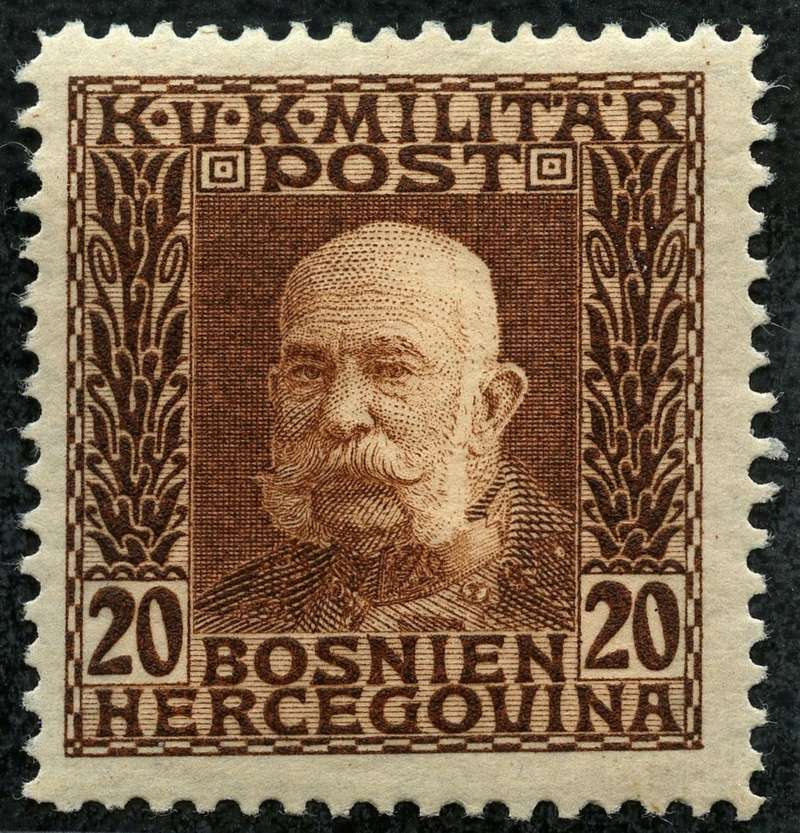 Österreich Bosnien-Herzegowina "Freimarkenausgabe 1912" Nr. 64 bis 84" 71_gel10