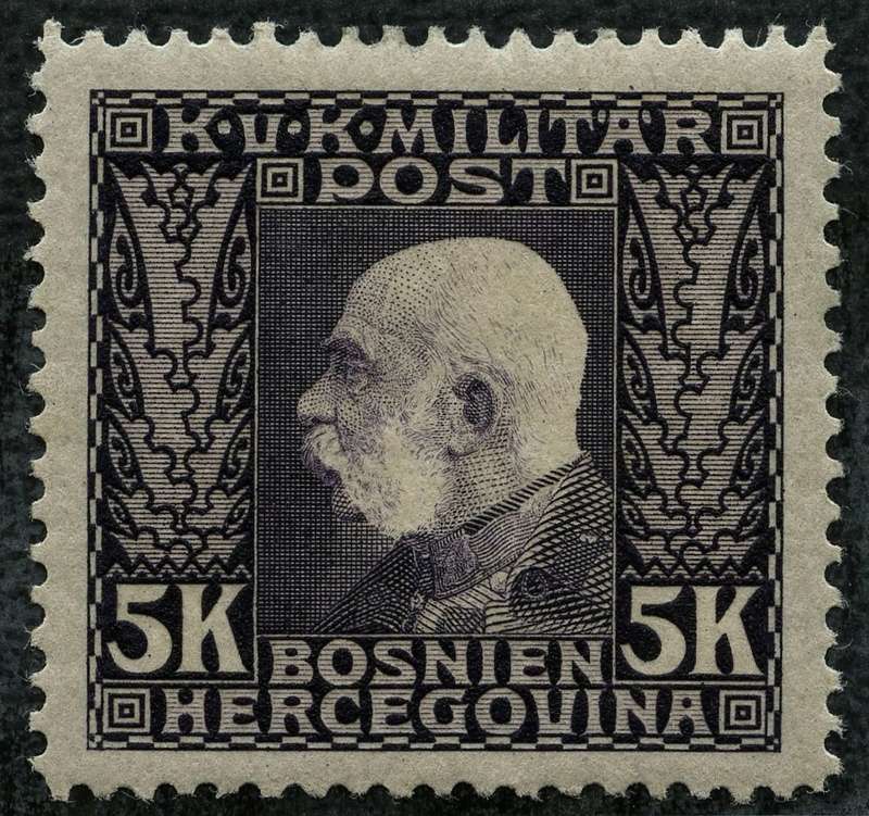 Österreich Bosnien-Herzegowina "Freimarkenausgabe 1912" Nr. 64 bis 84" 83_sch10