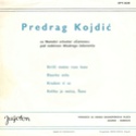 Predrag Kojdic - Jugoton EPY 3638 - 11.10.1966. -  Narodni orkestar ' Carevac ' pod  upravom Miodraga Jasarevica 0216