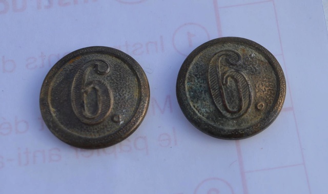 (K) Boutons allemands à numéro de Kompanie Bouton10