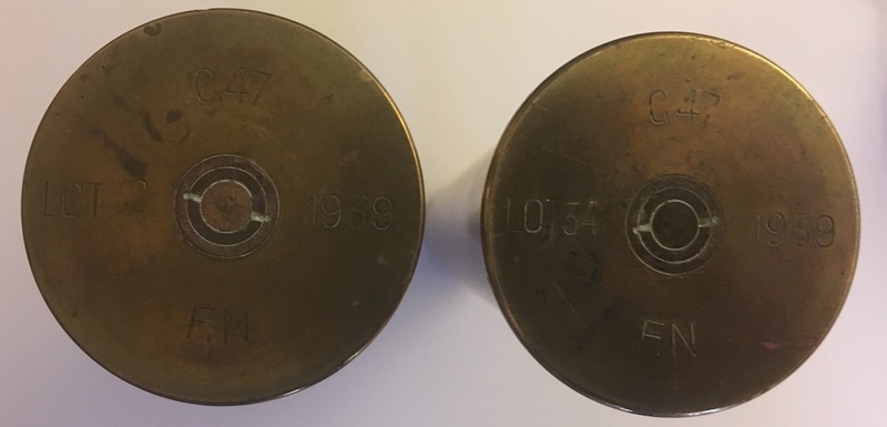 Douilles belges pour canon anti-char de 47mm Fonderie Royale de Canons (FRC) Modèle 1931 Img_5014