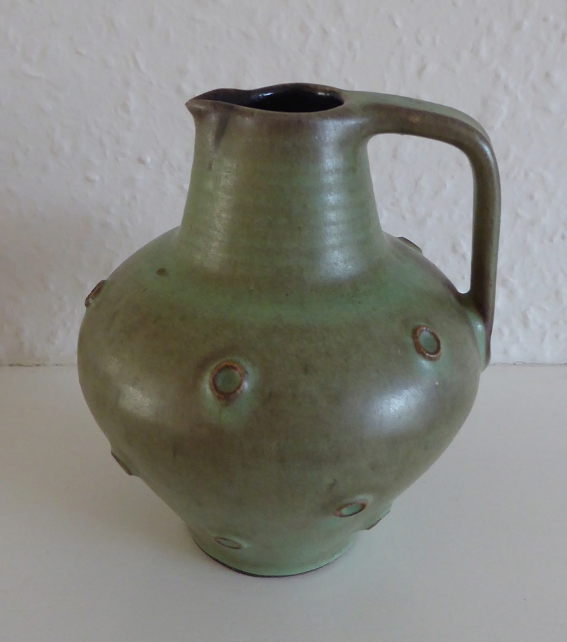 Little green jug. ? German . Difficult to read mark P1080410