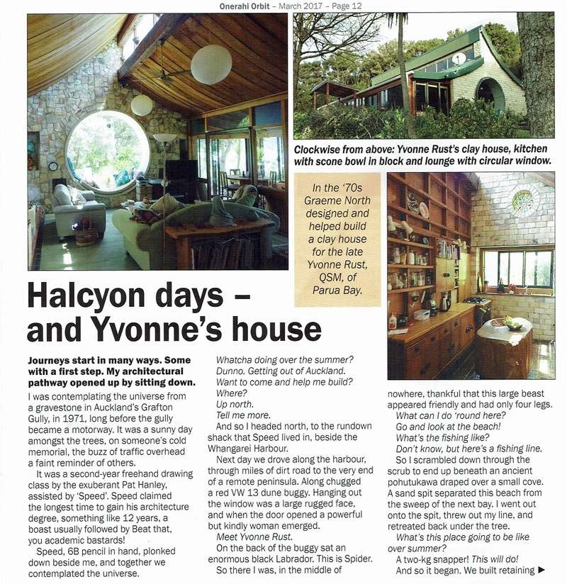 Article about Yvonne Rust's house building Yvonne12