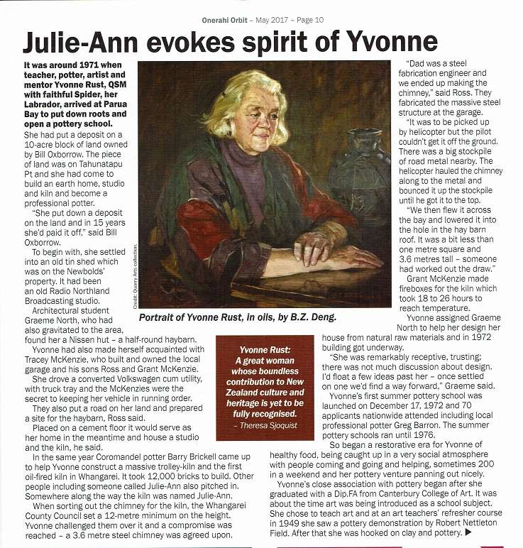 Article about Yvonne Rust Yvonne14