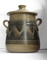 Lidded pot with combed decoration - Probably Bartley Heath Pottery  Full24