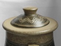 Lidded pot with combed decoration - Probably Bartley Heath Pottery  Lid10