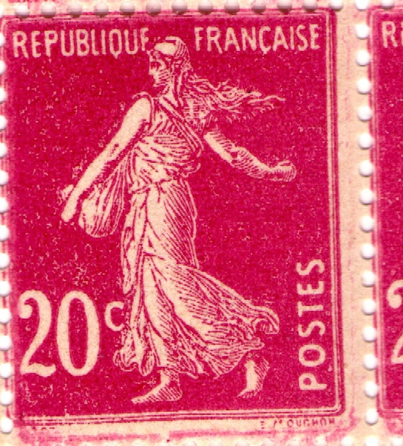 Semeuse 20 c. rose type des roulettes ? 4610