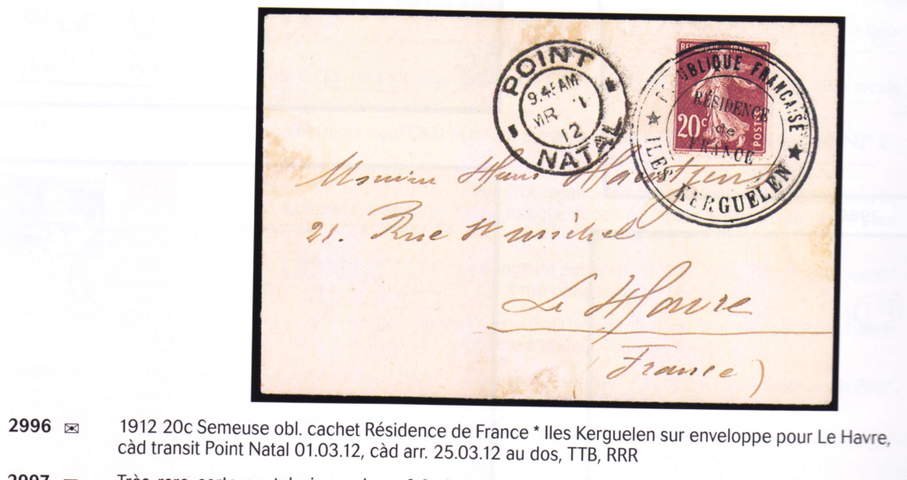 Histoire postale des Terres Australes et Antarctiques Françaises  Kergue11