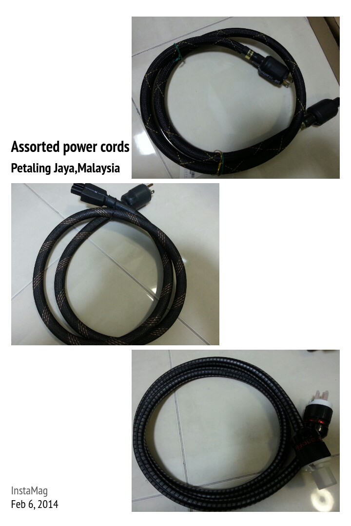 Xindak / Monitor Accoustic / Gao Fei power cords ( Used ) Assort10