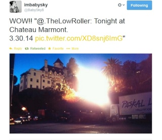 ROB SHOOTING AT THE CHATEAU MARMONT Tweet115