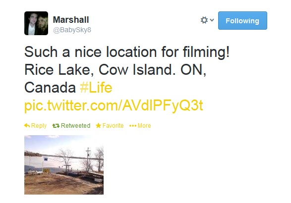 TWEETS ABOUT SHOOTING LOCATIONS FOR 'LIFE' Tweet210