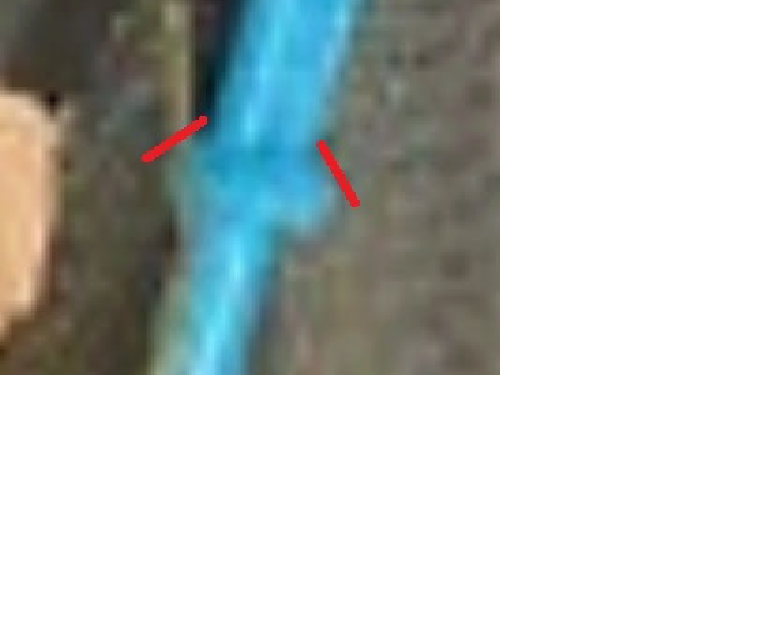 Repro blue lightsaber on a afa luke jedi figure L410