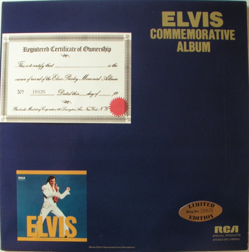 ELVIS SPECIAL PRODUCTS ON TV / ELVIS COMMEMORATIVE ALBUM