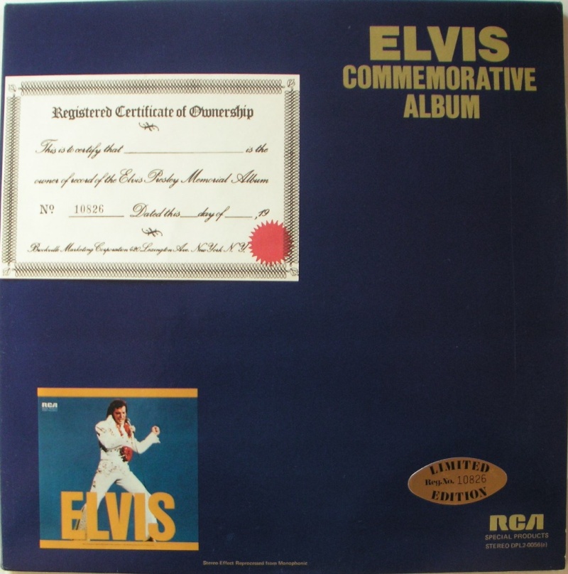 ELVIS SPECIAL PRODUCTS ON TV / ELVIS COMMEMORATIVE ALBUM 410