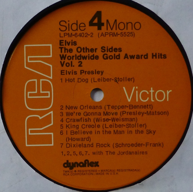 gold - WORLDWIDE GOLD AWARD HITS VOL. 2 (ELVIS THE OTHER SIDES) P1000619