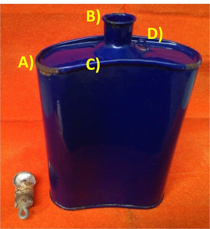 Distinguishing Cobalt Blue Mk VI and Mk VII Water-Bottles 01810